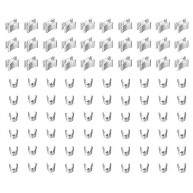 Unique Bargains Silver Zipper Slider Retainers (30 Sets)