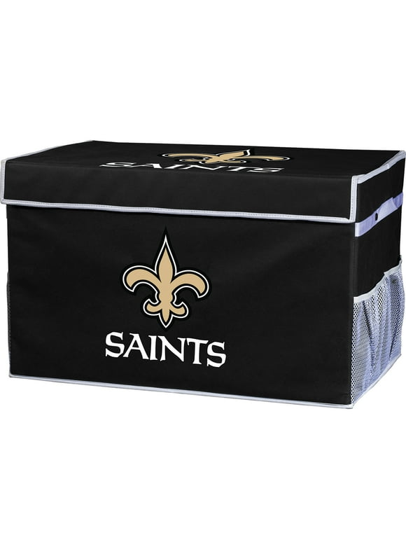 Franklin Sports NFL New Orleans Saints Collapsible Storage Footlocker Bins - Large