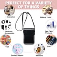 thumbnail image 5 of PU mobile phone bag women's slung bag new Joker vertical shoulder bag small satchel, 5 of 5