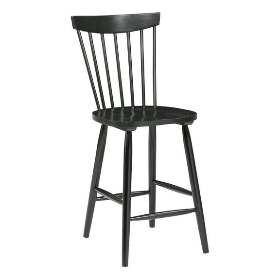 OSP Home Furnishings Eagle Ridge Counter Stool in Black Finish