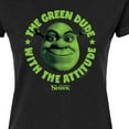 thumbnail image 3 of Shrek - Green Dude Attitude - Juniors Fitted Graphic T-Shirt, 3 of 5