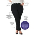 thumbnail image 2 of Catherines Women's Plus Size Petite Sateen Stretch Curvy Pant, 2 of 4