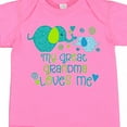 thumbnail image 4 of Inktastic My Great Grandma Loves Me Cute Elephants Boys or Girls Baby Bodysuit, 4 of 5