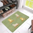 thumbnail image 3 of MKHERT Cute Pugs and Cats Doing Yoga Cartoon Funny Animals Doormat Rug Home Decor Floor Mat Bath Mat 30x18 inch, 3 of 3