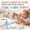 thumbnail image 5 of Baby Nail Scissors, Rounded Tip Safety Clippers for Infants, Ergonomic Handle for Newborn Grooming,1 Pcs, 5 of 7