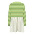 thumbnail image 5 of MIUOWANP Fall Dresses for Women 2024 Fashion Women's Casual Sweatshirt Long Sleeve Dress Round-Neck Ladies Patchwork Mini Dresses, 5 of 5