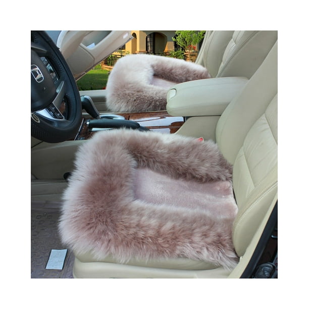 Hot New Universal Wool Soft Warm Fuzzy Auto Car Seat Covers Front Rear