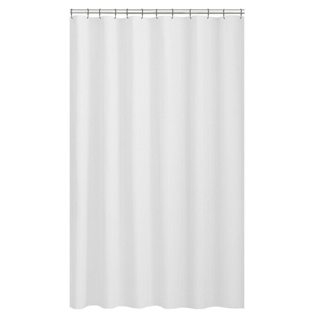 Hometrends Textured Microfiber Fabric Shower Curtain Liner