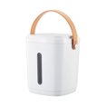 thumbnail image 1 of Matsuzay Contenedor de vacío inteligente, caja de arroz, cubo de grano, comida de plástico, soporte de almacenamiento recargable por USB para Organizadores de utensilios de cocina Blanco/Mango, 1 of 6