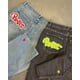 thumbnail image 5 of PROTECT Y2k - Pantalones vaqueros con estampado de estrellas cruzadas y estilo hip hop, estilo gótico, retro, holgados, azules y negros, para hombre, estilo punk, rectos, ropa de calle, 5 of 5