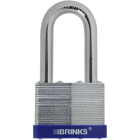 Brinks Laminated Steel Boron Long Shackle Padlock
