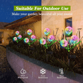thumbnail image 5 of 2-Pack Solar Dandelion Light Garden Decor with 2 Working Modes for Path, Yard, Lawn Decor, 5 of 5