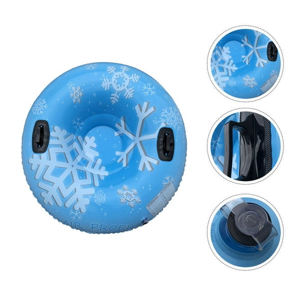 LABSERRON Blue Inflatable Snow Tube for Outdoor Fun with Durable PVC Material 47.2 Inches