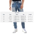 thumbnail image 3 of QQZ Slim Straight Jeans Men, Acid Wash Faded Denim Pants for Street Walk, Daily Shopping and Casual Outdoor Activities, 3 of 8