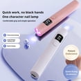 thumbnail image 4 of QenASHaing Handheld UV Light for Gel Nails,Mini Rechargeable UV Nail Lamp with LED Display, Portable Gel X Nail Dryer 20s/60s Timer,USB Eye-Care Mode,Fast Curing for 3D Nail Art Home Salon, 4 of 10
