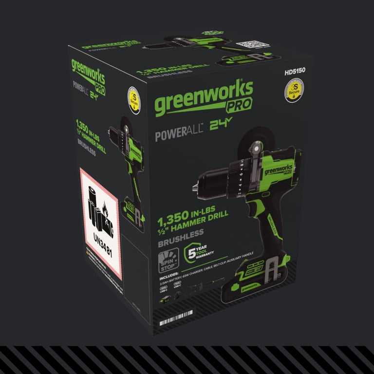 Greenworks Pro PowerAll 24V Brushless 1/2-Inch Hammer Drill photo 5