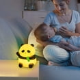 thumbnail image 5 of Cute Panda Night Light for Kids with 3 Brightness Levels, 50H Soft Glow & 12H Bright Light, Safe Silicone Baby Nursery Lamp, Gift for Boys Girls, 5 of 9