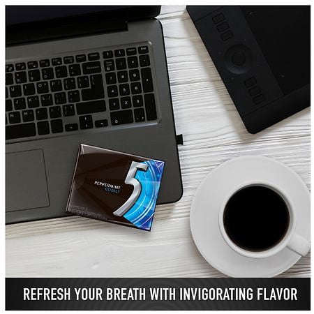 Five Sugar Free Gum Peppermint Cobalt15.0ea x 3 Each Pack of 2