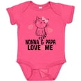 thumbnail image 3 of Inktastic Nonna and Papa Love Me Grandchild Kitty Girls Baby Bodysuit, 3 of 5