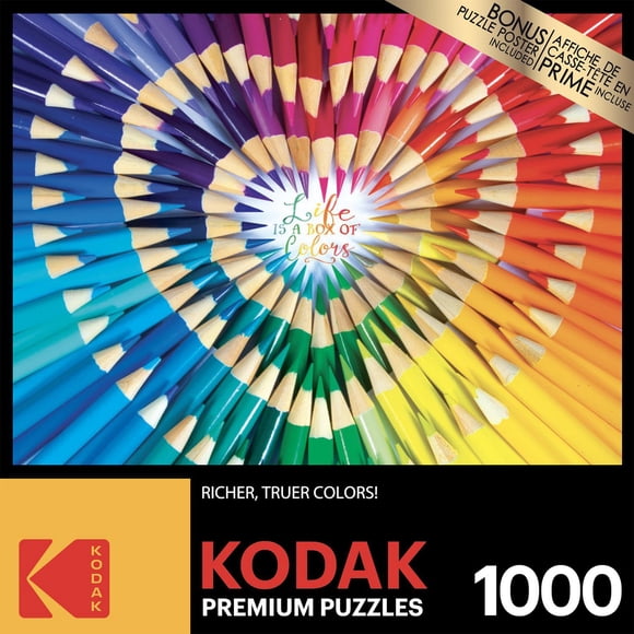 Puzzle 1000 pièces Kodak - La vie est une boîte de couleurs