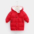 thumbnail image 5 of Winter Jacket Girls Hooded Puffer Jacket Kids Windproof Warm Solid Quilted Padded Jackets with Pockets Toddler Winter Coat Girls, 5 of 6