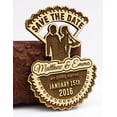 thumbnail image 1 of Rustic Wedding Save the Date Magnets Wooden Engraved Magnet 20 Personalized Wedding Announcement Idea, 1 of 2
