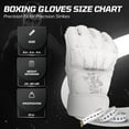 thumbnail image 6 of Flexzion MMA Gloves Fingerless Boxing Gloves for Men Women and Teen Youth, UFC Grappling Krav Maga Kickboxing Gloves for Training Punching Bag Muay Thai Hitting Mitts Cutoff Martial Art Gloves, White, 6 of 8