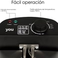 thumbnail image 3 of Freidora Electrica De Aceite Doble Canasta Acero 5 Lts You, 3 of 6