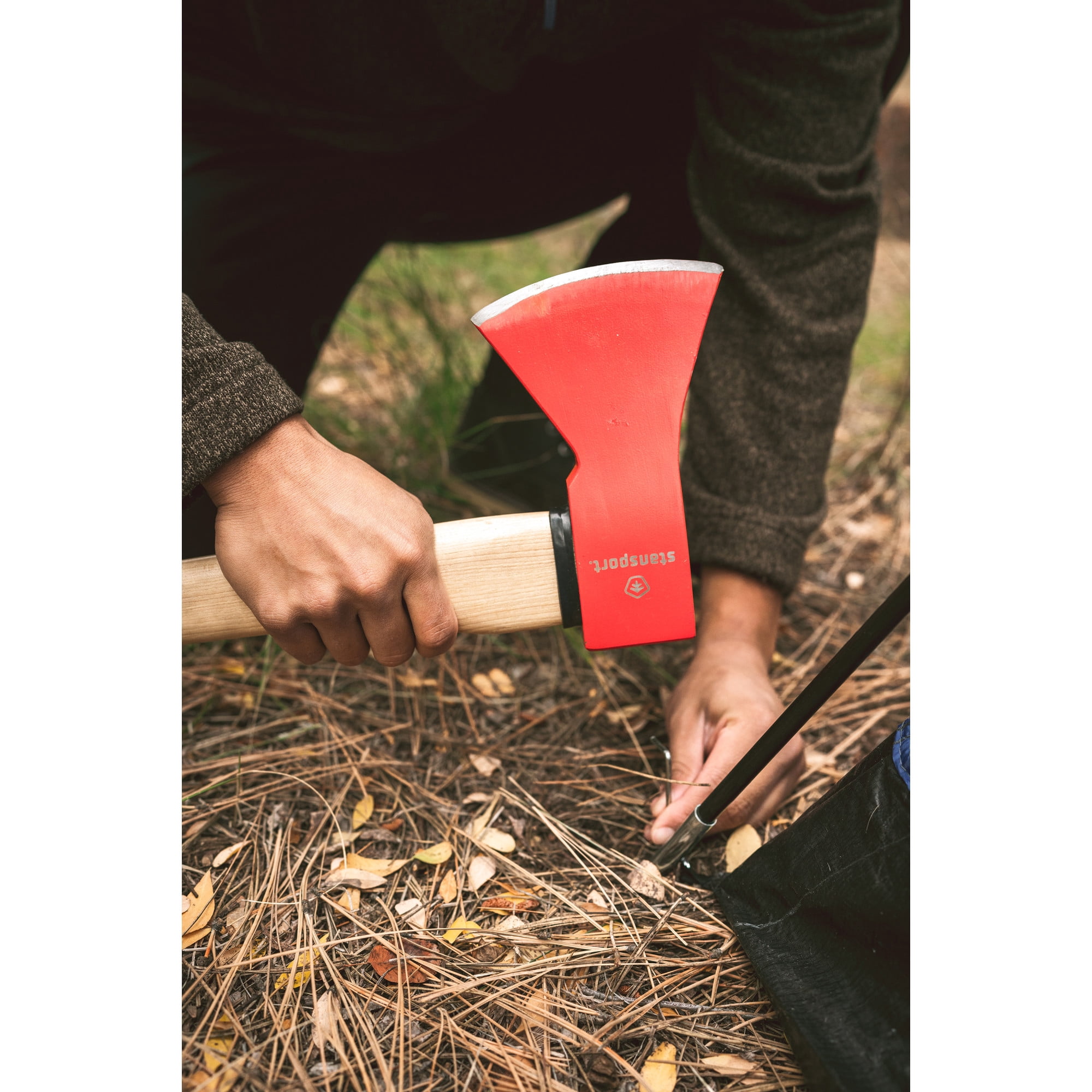 Stansport Camp Axe with Carbon Steel Head - Short Handle
