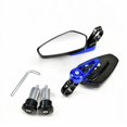 thumbnail image 2 of 1 Pair 7/8" 22mm Motorcycle Aluminum Bar End Side Rearview Mirror Universal Motorbike Bike Handlebar Rear View Mirrors, 2 of 7