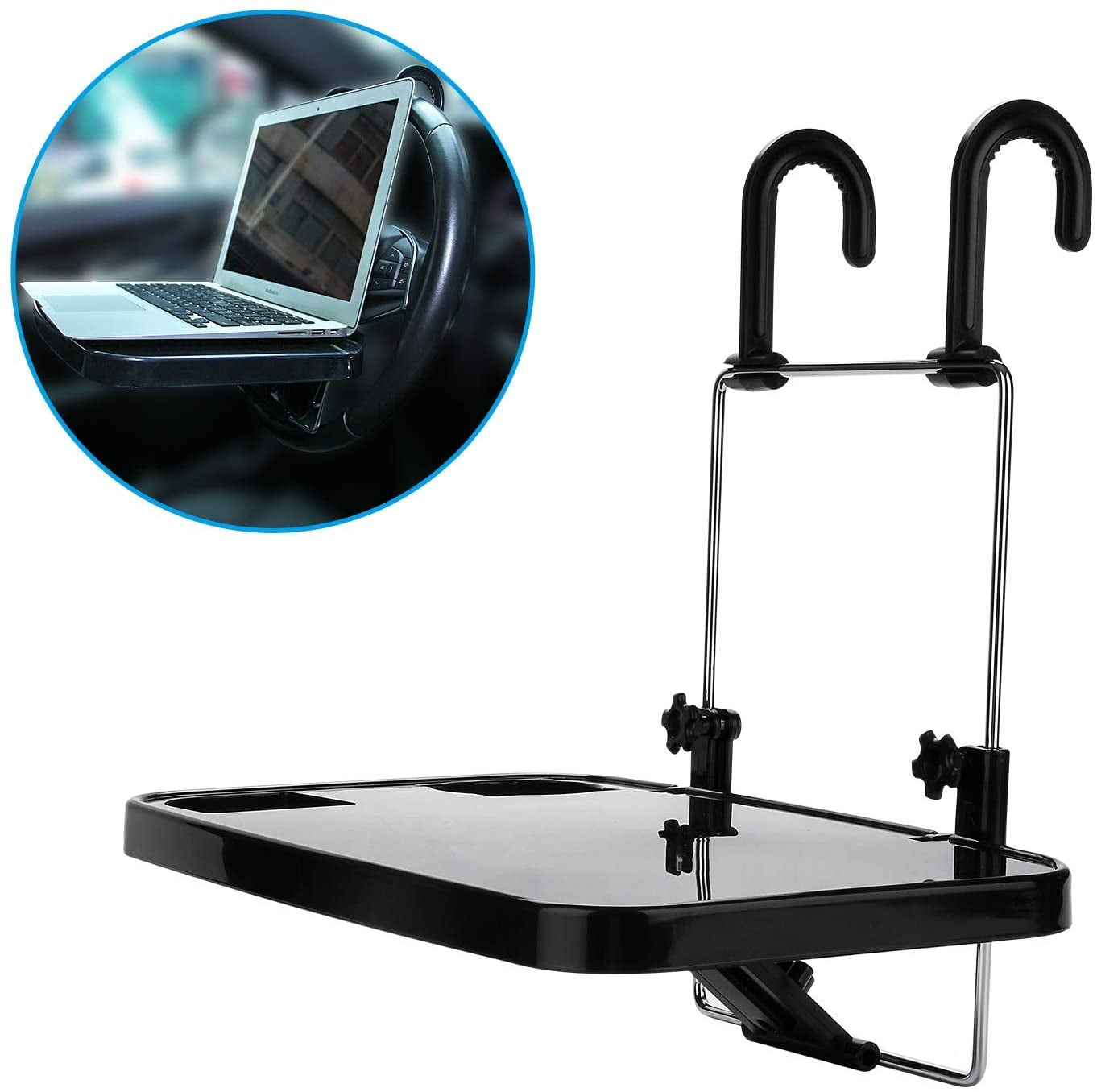 Portable Hanging Car Laptop Trays Auto Lunch Desk Car Table Steering
