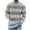 Gray, variant on Long Sleeve Shirt Men Casual Solid Pullover Round Neck Long Sleeve Ribbed Hem Sweater On Sale