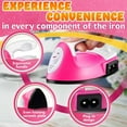 thumbnail image 3 of Mini Iron for Crafting - Small Iron for Crafts Small Travel Iron Mini Heat Press Iron Mini Iron for Clothes Mini Craft Iron Small Iron for Clothes - Mini Steam Iron for Clothes with Charging Base, 3 of 9