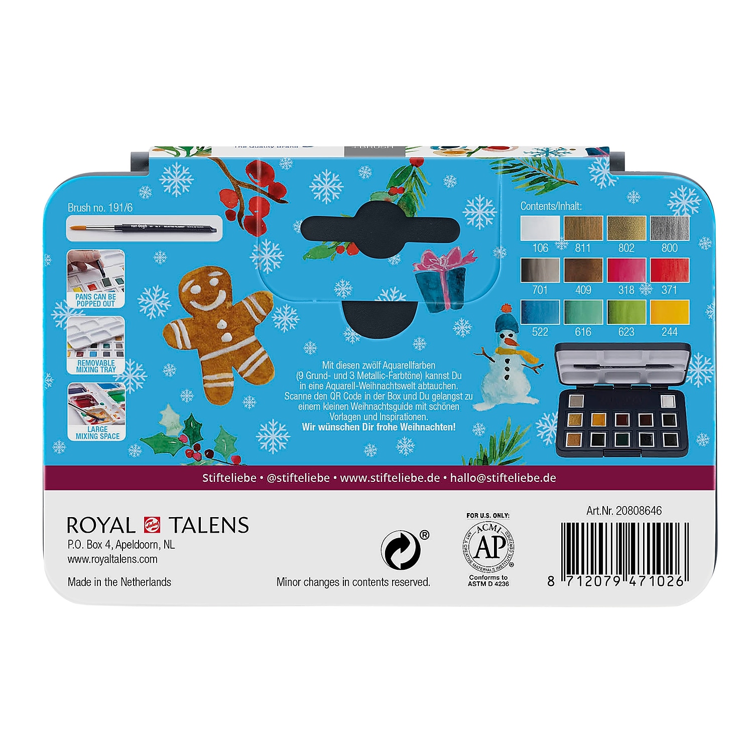 Talens Van Gogh Pinks & Violets Selection Watercolor Paint Assorted Colors (VNG20808642)