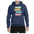 thumbnail image 2 of Positive Vibe Be Kind Brave Thankful Be Yourself Inspirational/Christian Unisex Graphic Hoodie Sweatshirt, Vintage Heather Navy, X-Large, 2 of 3