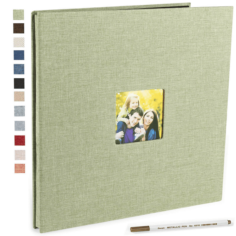 Photo Album Scrapbook 60 Pages Hardcover 8.5 X 11 Inch With Diy