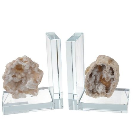 Stone Bookends - A&B Home Quartz Stone Bookends Smokey