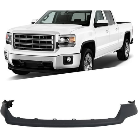 SHZAITOR Front Bumper Cover Replacement for GMC Sierra 1500 2014 2015