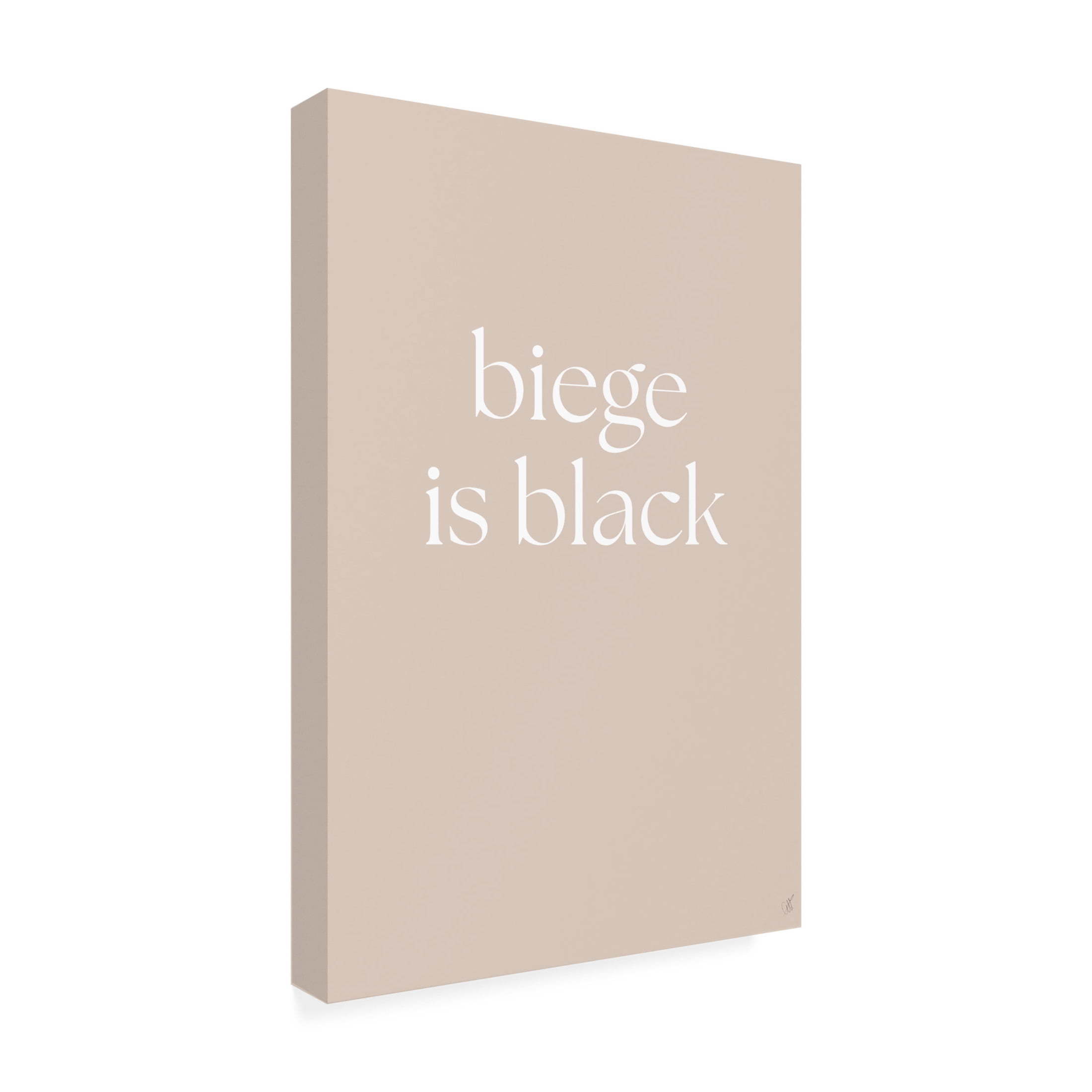Canvas Wall Art - Anne-Marie Volfova 'Biege Is Black' Wall Art for Living Room, Bedroom, or Office D?cor by Trademark Fine Art - 30 x 47 Inches