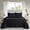 Black, variant on Moonlight20015 King Quilt Set Reversible Lightweight Bedspread with 2 Shams All-Season Comfort in Peach