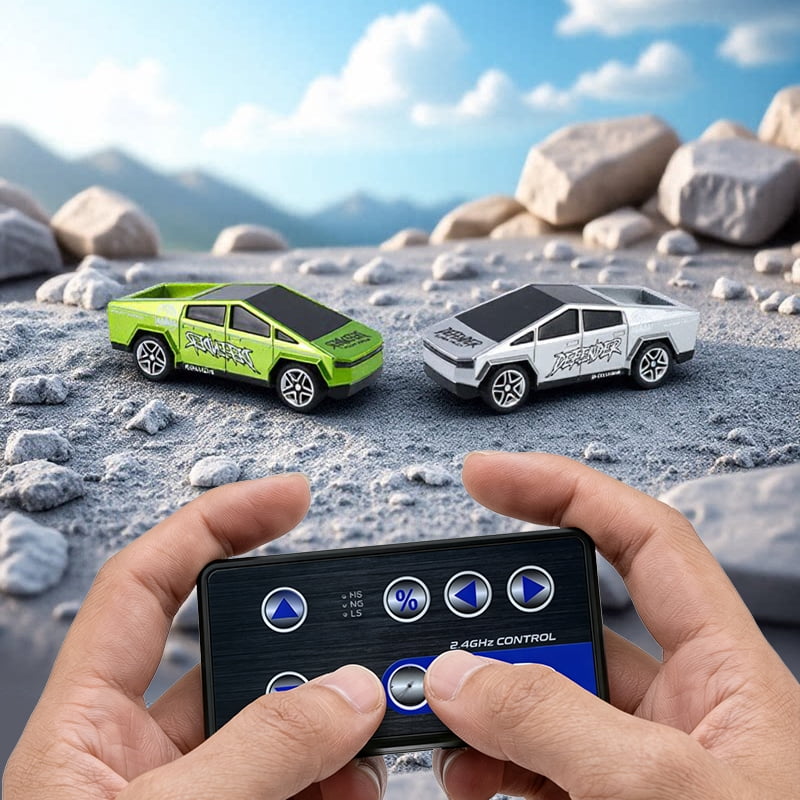 1:64 Mini RC Car Toys - Christmas Small RC Truck 2.4 GHZ Remote Control Cars with Trailer Kit, 3 Speed ​​Adjustable Electric Vehicles Car Toy,Birthday Gift for Boys Age 5+ Years Old