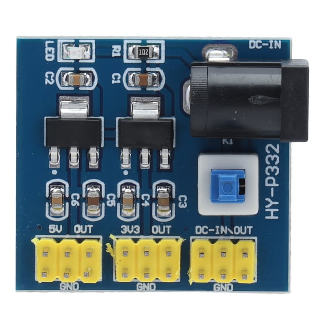 Módulo de alimentación CC-CC, placa de conversión de voltaje de salida múltiple con indicador de entrada de 6 V a 12 V