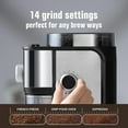 thumbnail image 5 of Ollygrin Flat Burr Coffee Grinder Electric, Coffee Bean Grinder With 14 Grinding Settings,Up to 12 Cups, 5 of 6