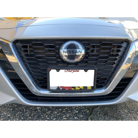 TN TrunkNets Inc NASA-Like Rubber Front License Plate Frame for Nissan