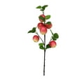 thumbnail image 2 of Ramas de Granada y Caqui Simuladas, Flores Artificiales, 5 Tallos Grandes de Plástico, Hojas Realistas, Decoración Flexible para El Hogar y La Sala de Estar | Centro de Mesa Navideño, Corona de Repis, 2 of 6