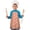 Easter and Eggs, variant on Easter and Easter Eggs Light Pink Pattern Youth Aprons, Adjustable Neck Strap Aprons for Teens' Cooking & Baking