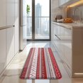 thumbnail image 4 of Red Christmas Folk Pattern Kitchen Rug Mat,Kitchen Runner Rugs Non Skid Washable,Decorative Kitchen Floor Mats for Kitchen,Sink,Laundry,17"x47.2", 4 of 7