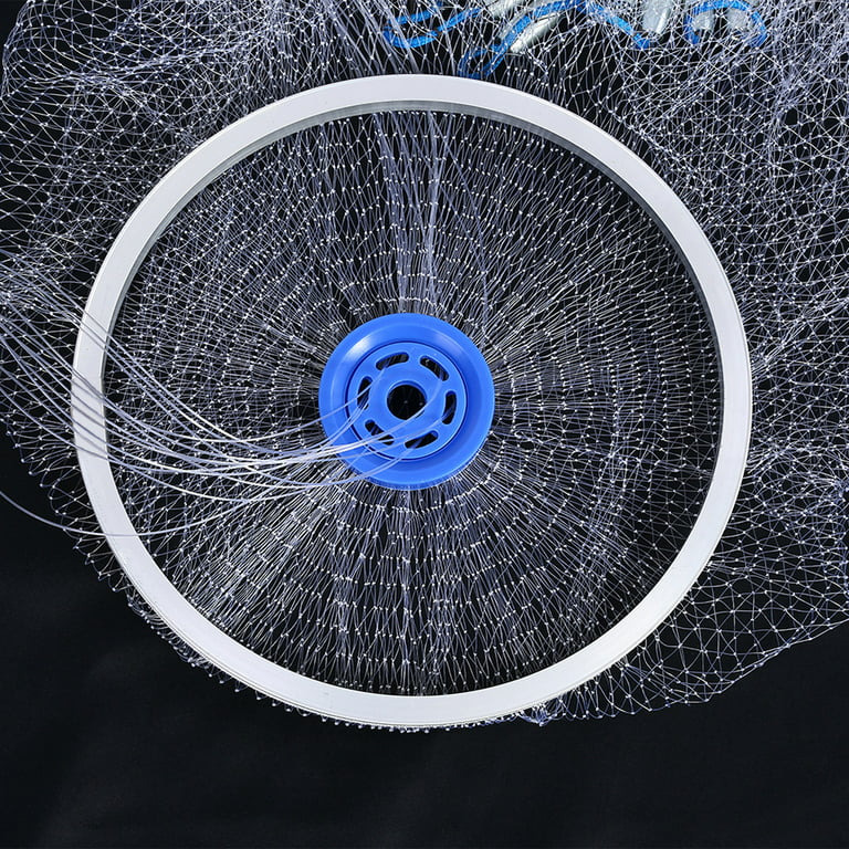Movisa 10 ft. Dia x 0.47 in. Heavy-Duty Fishing Net, Easy to Throw Y