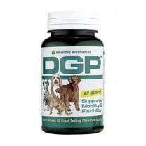DGP All-Natural Joint Supplement for Dog Hip & Joint Support with Turmeric, Boswellia Extract, Feverfew - Quick Mobility Support - 60 Chew Tabs for Pets