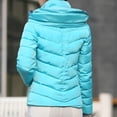 thumbnail image 5 of Viikei Women Coats Clearance Down Jackets for Women Cotton Coats Womens Hoodie Outwear Pocket Solid Warm Down Jacket Coat, 5 of 7